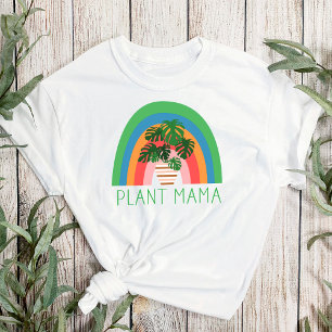 Camiseta Planta Mama Boho Jardim Arco-Íris Monstera Saída
