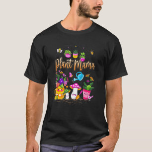 Camiseta Planta Mama Planta Louca Senhora Mãe Flor Interior