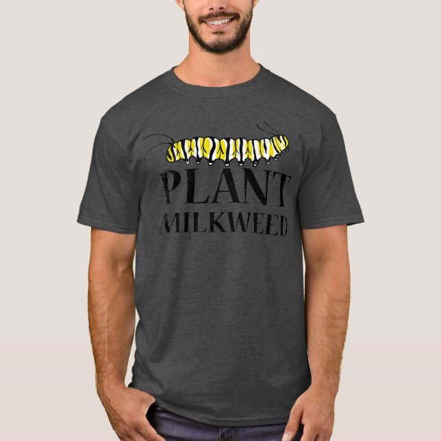 Camiseta Planta Milkweed Lover Monarch Borboleta Amor (Frente)