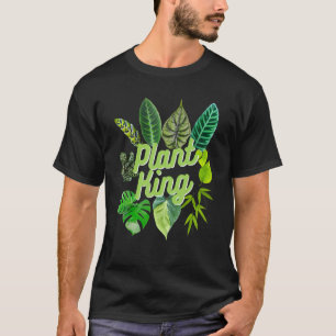 Camiseta Planta Rei Interior da Selva Pothos Gardeni