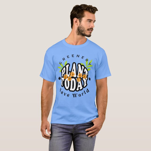 Camiseta Planta Verde Hoje (Frente Completa)