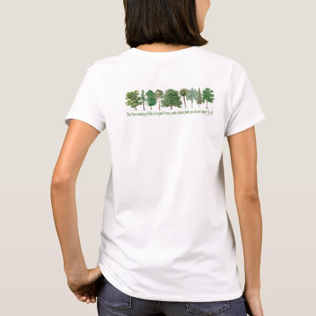 Camiseta Plantações Ambientais (Verso)