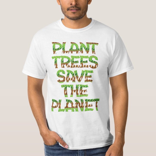 Camiseta Plantações, Salvar o planeta, Guardião da Natureza (Frente)