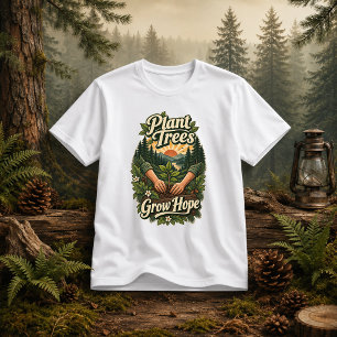 Camiseta Plantar Árvores Cultiva Esperança citação da natur