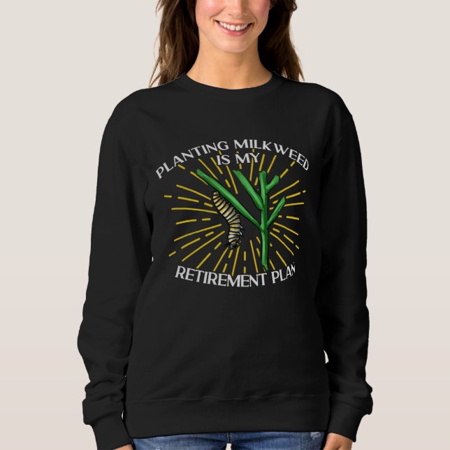 Camiseta Plantar Leiteira para Borboleta Monarca é Meu Plan (Frente)
