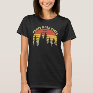 Camiseta Plantar Mais Árvores Ambiente do Dia da Terra Prot