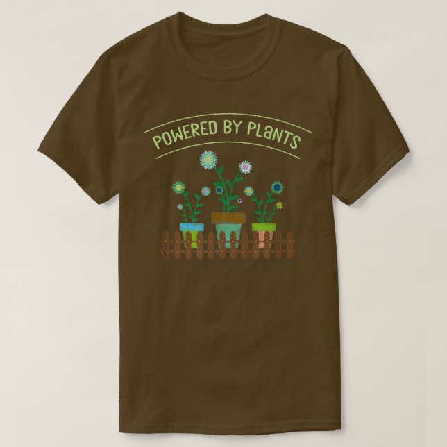 Camiseta Plantas Alimentadas Flor Vedante Vedante Vedante (Frente do Design)