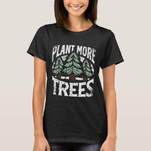 Camiseta Plantas Árvores Árvores Árvores Árvores Dia da Ter