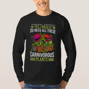 Camiseta Plantas Carnívoras Presentes Homens Sarracenia Ven