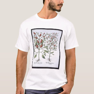 Camiseta Plantas da pimenta, 'do Hortus Eystettensi