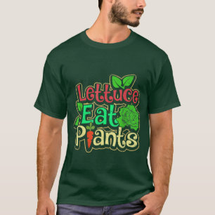 Camiseta Plantas De Alface Comem Vegan Vegetarian