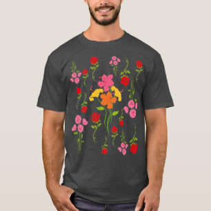 Camiseta Plantas De Botânica Flores Selvagens Florais Flore