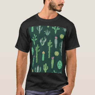 Camiseta Plantas De Cactus: Vintage Sem Olho De Fundo