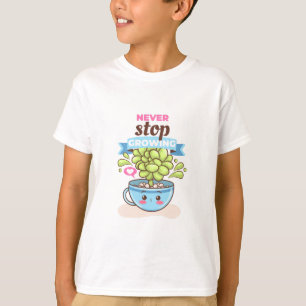 Camiseta Plantas De Caracteres Cultivam Crianças