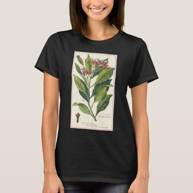 Camiseta Plantas De Comida Vintage (Frente)