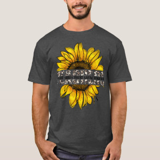 Camiseta Plantas De Ensino De Girassol Que Crescem Para Sem