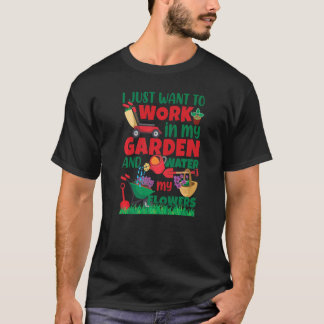 Camiseta Plantas de jardinagem botânico Jardim Planta Jardi