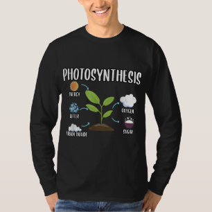 Camiseta Plantas De Jardinagem Fotossíntese Fórea Lover Fam