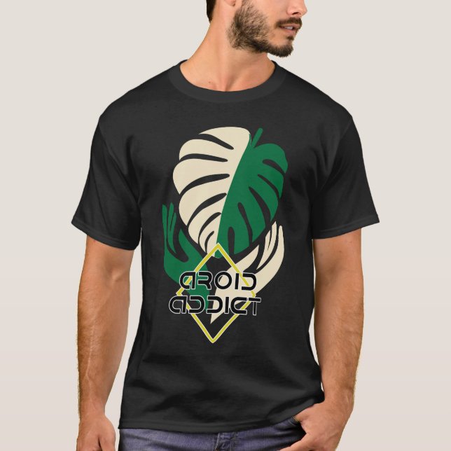 Camiseta Plantas De Monstera, Viciadas Em Aroid (Frente)