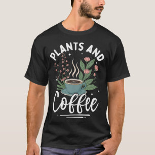 Camiseta Plantas Divertidas Café Jardim Planta