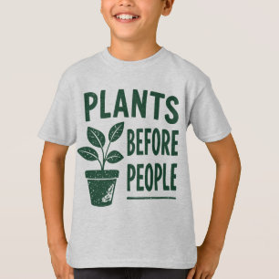 Camiseta Plantas Engraçadas Antes das Pessoas Arte de Carim