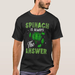 Camiseta Plantas Espinafres São Sempre Resposta Para Comedo