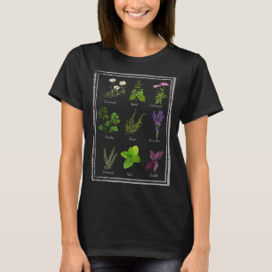 Camiseta Plantas Herbáceas de Plantação de Jardim Plantas P