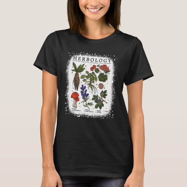 Camiseta Plantas Herbológicas Branqueadas Plantas Agrícolas (Frente)