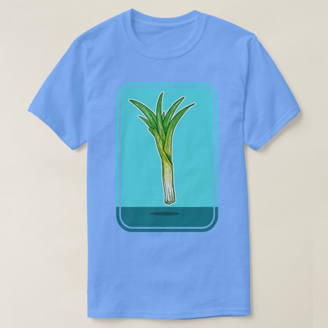 Camiseta Plantas hortícolas de folha (Frente do Design)
