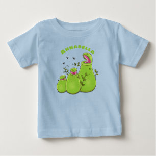 Camiseta Plantas jarro carnívoras verdes engraçadas desenho