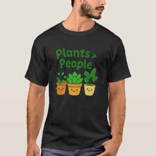 Camiseta Plantas Maiores Que as Pessoas Humor de Introverti
