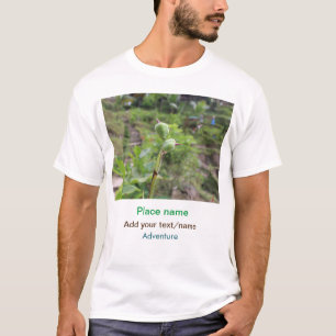 Camiseta Plantas naturais fotografia água de praia viagem