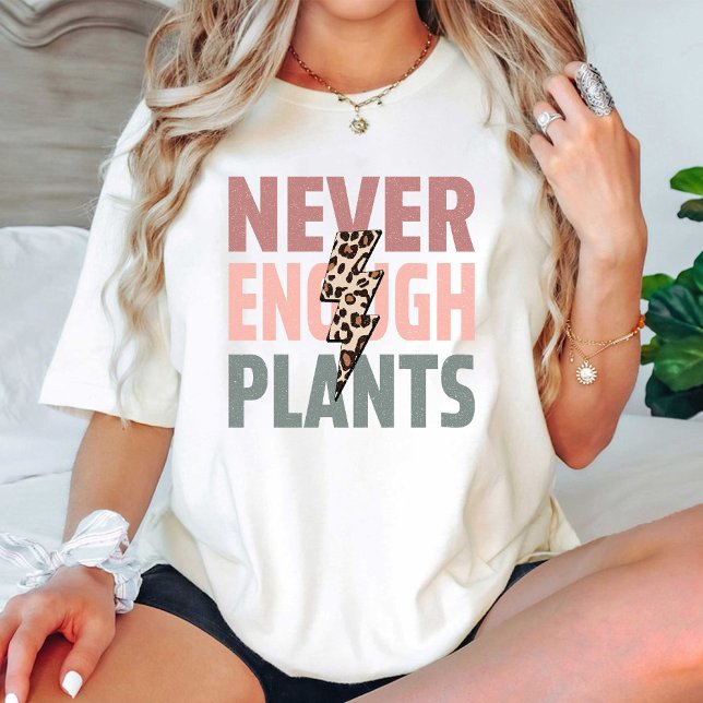 Camiseta Plantas Nunca Suficientes / Sobrelojoaria da Fábri (Never Enough Plants / Vintage leopard Plant Lover T-Shirt)