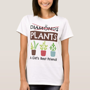 Camiseta Plantas - O melhor amigo de uma garota, um jardine