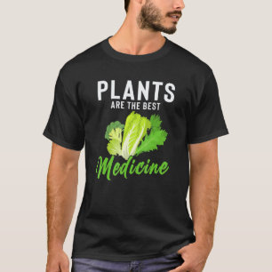Camiseta Plantas São A Melhor Medicina Legume Folhoso Verde