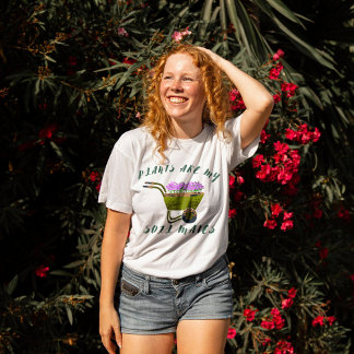 Camiseta Plantas são meus colegas de solo, modernos