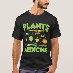 Camiseta Plantas São O Melhor Medicamento Vegan Vegetarian 