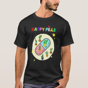 Camiseta Plantas Suculentas de Cacto Pílulas Felizes Jardin