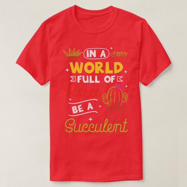 Camiseta Plantas Sucultas 2 (Frente do Design)