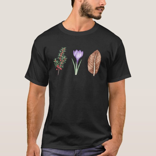 Camiseta Plantas Tóxicas com Arte de Texto (Frente)