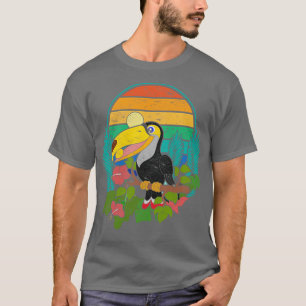 Camiseta Plantas Tropicais Vigiando Ornitologia Em Exo