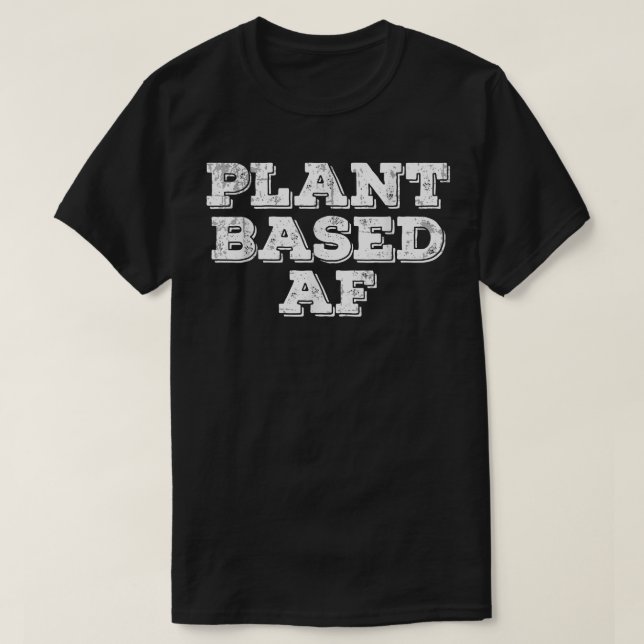 Camiseta Plantas Vegan À Base De AF Vegetal (Frente do Design)