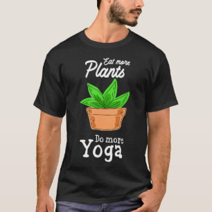 Camiseta Plantas Vegetais De Ioga De Vegan E Teac Comida Li