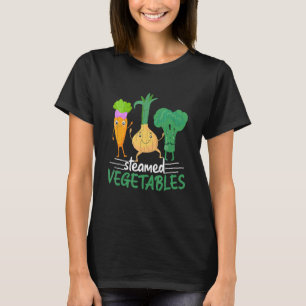 Camiseta Plantas Vegetais Vergânicas Verganas com Vapor Grá