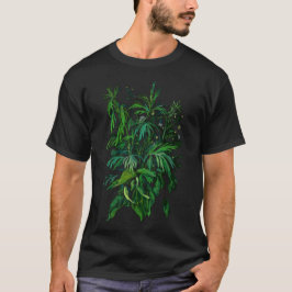 Camiseta Plantas Verdes-Verdes de Verão Plantas Herbáceas F