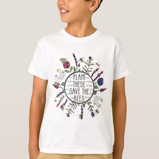 Camiseta Plantem Essas Abelhas Salvem As Flores Botânicas