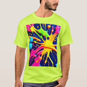 Camiseta Plasmas vívidas de neon
