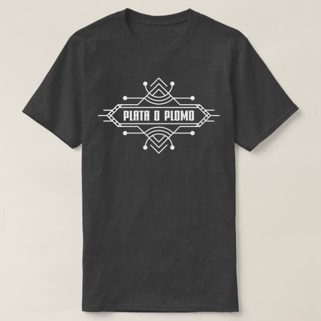 Camiseta Plata de Plomo 1 (Frente do Design)