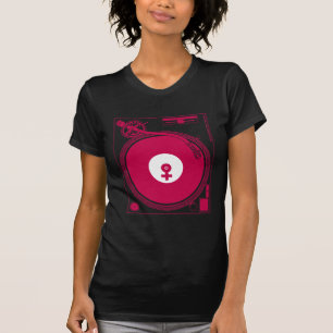 Camiseta Plataforma fêmea da plataforma giratória do