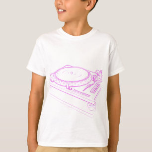 Camiseta Plataforma giratória cor-de-rosa